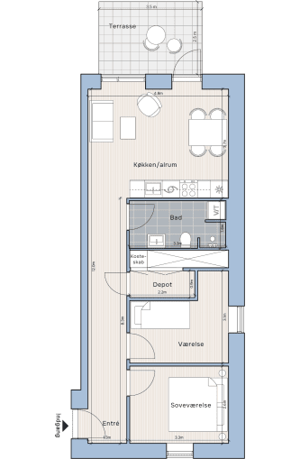 Plantegning for: Spurvevangen 31, st.