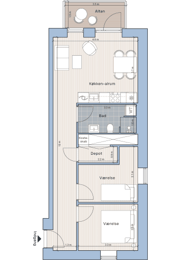 Plantegning for: Spurvevangen 7, 1. 6
