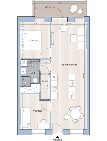 Plantegning for: Spurvevangen 7, 2. 4