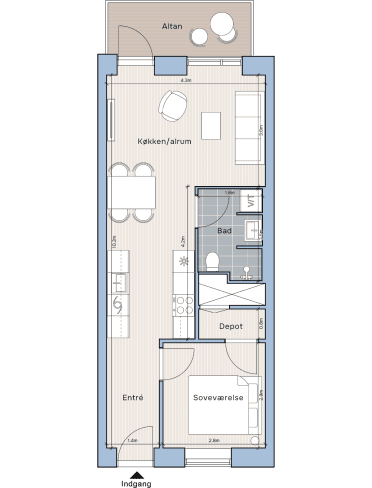 Plantegning for: Spurvevangen 21, 1. 7