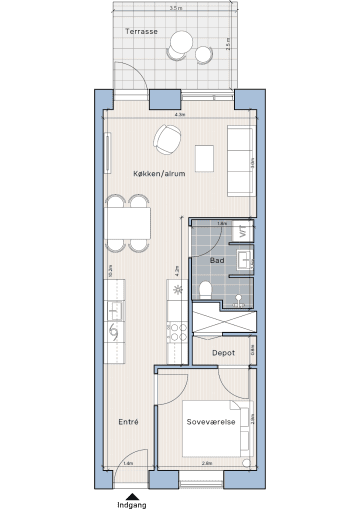 Plantegning for: Spurvevangen 19, st.
