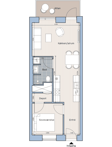 Plantegning for: Spurvevangen 39, 1. 4